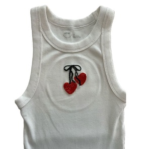 เสื้อครอปปักลูกปัดทำมือสไตล์โบฮีเมียน ราคาขายส่ง เสื้อครอปดีไซน์เนอร์ประดับลูกปัดหลากสี - Product Image 3