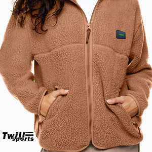 Chaquetas con Capucha de Sherpa Unisex Personalizadas para Invierno 2026, Corte Regular, Forro Polar 100% Poliéster, Cierre Completo Digital - Product Image 3