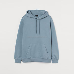Sudadera con capucha de algodón 100% de gran tamaño para hombre, Jersey grueso de felpa francesa pesada con hombro caído, logotipo personalizado bordado para invierno - Product Image 3