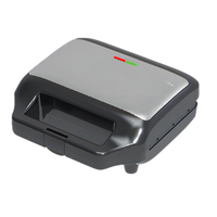 Vente en gros Prix de bonne qualité machine à sandwich électrique en forme de coeur mini machine à sandwich blanche de formes différentes
