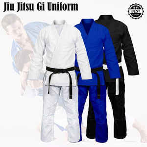 Conjuntos de uniformes BJJ personalizables, venta al por mayor, tela de algodón transpirable de alta calidad Jiu Jitsu Gi para entrenamiento y competición Unisex - Product Image 1