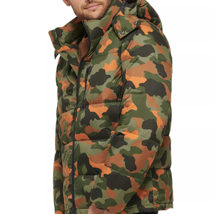 Chaqueta acolchada de hombre de diseño personalizado tela de lona de la mejor calidad con cuello con capucha para invierno al por mayor disponible - Product Image 3
