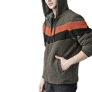 Blouson bombardier 2 en 1 en laine et coton de qualité supérieure Blouson bombardier léger à capuche pour hommes Blousons à bas prix - Product Image 1