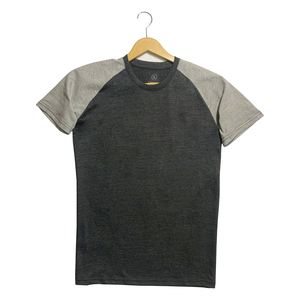 Haute qualité hommes mode manches raglan coton éponge t-shirts hommes coupe ajustée manches courtes panneau Raglan t-shirts 2024 - Product Image 4