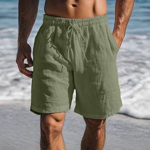 <b>Men</b> <b>Elastic</b> <b>Waist</b> Big <b>Mens</b> <b>Shorts</b> Pockets Plain Casual Workout Loose <b>Shorts</b> - Product Image 1