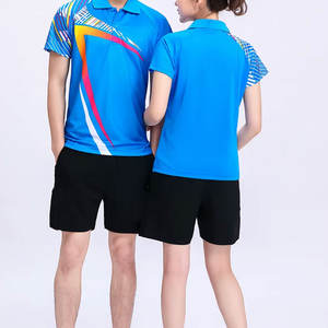 Venta al por mayor de la mejor calidad de tenis ropa deportiva para hombres y mujeres uniforme 100% algodón Spandex cómodo sublimación uniforme de tenis - Product Image 2