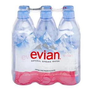 Calidad Premium ISO Certificado 500ml Evian Spring Agua Mineral en botellas de plástico Paquete de 24 con 12 meses de vida útil al por mayor - Product Image 1
