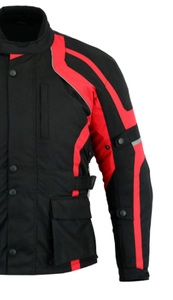 แจ็กเก็ตมอเตอร์ไซค์ผ้า300D คอร์ดูร่าแขนเต็มใส่สบายน้ำหนักเบาวัสดุสิ่งทอ - Product Image 2