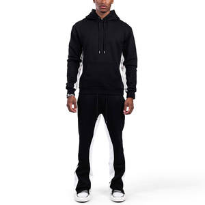 Chándal acampanado holgado de gran tamaño para hombre a precio barato, chándales Acampanados para hombre de gran cantidad de fabricación a granel - Product Image 1