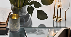 Tazas de mula de Moscú bellamente grabadas, vasos de cerveza de latón macizo puro Diseñados en estilo Stein sin forro - Product Image 2