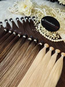 Vente en gros 2025 extensions de cheveux en PU de qualité supérieure 100% cuticule complète vierge, y compris Jerry Curl, fabriquées au Vietnam - Product Image 2