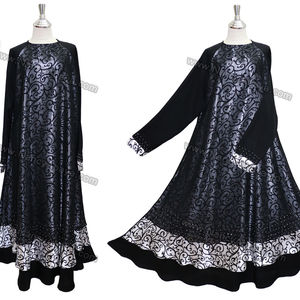 Nouvelle mode 2023 femmes robe musulmane manches bouffantes imprimé Abaya caftan marocain islamique Kimono traditionnel vêtements accessoire - Product Image 1