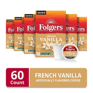 Café Folgers con Sabor Artificial a Vainilla Francesa, Cápsulas Keurig K-Cup, Caja de 10 Unidades (Paquete de 6) - Product Image 6