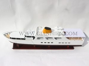 Gia Nhien Fabricant Approuvé Conception Personnalisée quantité minimale de commande Basse DISCO VOLANTE-PERLE BLANCHE PEINTE-BATEAU DE VITESSE EN BOIS - Product Image 2