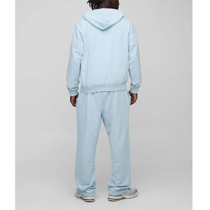 100% algodón 465 GSM chándal de peso pesado para hombres por encargo liso en blanco pantalones de chándal y Sudadera con capucha hombre conjunto de 2 piezas - Product Image 2