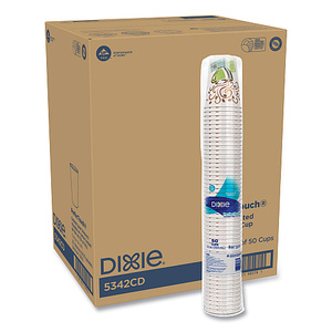 Gobelets en papier Dixie PerfecTouch 12 oz, motif Coffee Haze, 50 par manchon, 20 manchons par carton, 1000 gobelets, 5342CD - Product Image 4