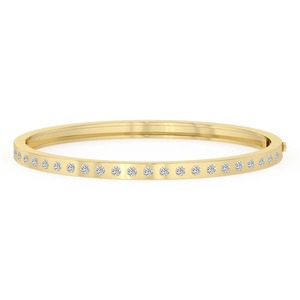 Brazalete Abrible de Diamantes Cultivados en Laboratorio, Clásico, Redondo y Brillante, en Oro Sólido de 14K, 1 Ct Tw, Regalo para Ella Hoy - Product Image 1