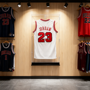 Led thể thao Jersey khung hiển thị trường hợp có thể khóa bóng hộp khung để hiển thị quần áo thể thao Tshirt hiển thị - Product Image 1