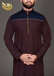 Mejores precios Casual estilo árabe XS tamaño Jubbba tradicional musulmán accesorios de ropa de longitud completa Thobes diseñado patrón liso - Product Image 4