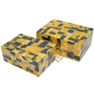 Caja de fregona única más vendida, collar, joyería, cajas decorativas, embalaje de logotipo personalizado, artículo de artesanía india, artículo de regalo de hueso de cuerno - Product Image 2