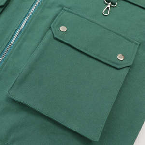 Chaqueta universitaria con mangas de cuero de contraste y chaqueta bomber de béisbol de cuerpo de mezcla de lana ropa de calle casual - Product Image 4