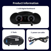 10.25" LCD Digital Dashboard Instrument Cluster Audi A3 2012-2020 Wireless CarPlay Android Auto 1920x720 Plug&Play HD 1 Tahun Garansi