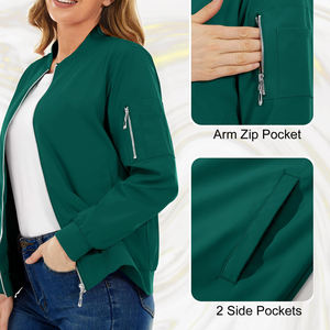 Chaqueta Bomber de Invierno para Mujer de Alta Calidad, Estilo Moderno para Moda al Aire Libre, Logotipo Personalizado, Proceso de Tejido - Product Image 4