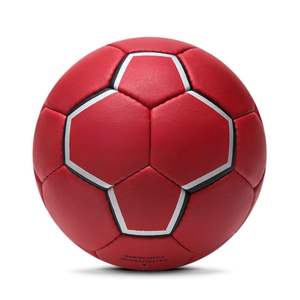 Balón de Balonmano de Goma Roja Ecológico con Logotipo Personalizado para Entrenamiento Deportivo Escolar, Impresión Personalizada, Agarre Antideslizante, Suministro al por Mayor - Product Image 1