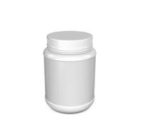 Boîte de rangement vide en plastique blanc, conteneur de pharmacie, boîte pour médicaments, vitamines, compléments alimentaires, boîtes et bacs