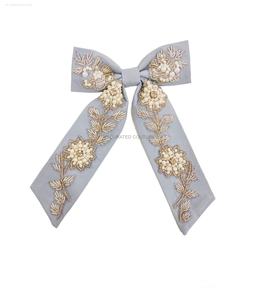 Arcs perlés à la mode embellis femmes accessoires fabriqués en Inde enfants arcs perlés artisanat graine perlée arc alligator - Product Image 1