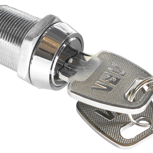 Interrupteur à clé sécurisé en alliage de zinc avec finition chromée 19MM avec 2 clés pour machines à sous et appareils de divertissement - Product Image 6