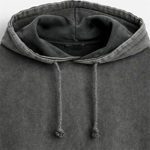 Ensemble sweat-shirt et short pour homme, logo personnalisé, haute qualité, sans manches, vintage, délavé à l'acide, lourd - Product Image 3