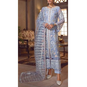 Vestidos de fiesta de boda pesados para mujer de calidad superior, hasta la rodilla últimos trajes de moda, decoración bordada con lentejuelas - Product Image 1