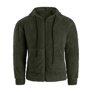 เสื้อฮู้ดผ้าฝ้ายโพลีเอสเตอร์สำหรับผู้ชายขนาด300กรัมมีซิปปักโลโก้ตามสั่งเสื้อแจ็กเก็ตมีฮู้ดย้อมสีเรียบสำหรับฤดูหนาว - Product Image 1