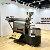 Machine à torréfier les grains de café en acier inoxydable pour café, machine à torréfier les grains de café