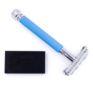 Prix d'usine Kaamir Instruments Rasoir de sécurité réutilisable à lame unique en acier inoxydable de qualité supérieure pour le visage et le corps pour hommes - Product Image 1