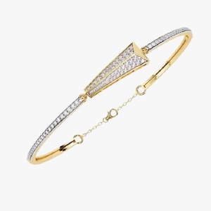 Nouveauté Bracelet tennis de luxe en or massif 18 carats Bijoux bling en or véritable de haute qualité Bracelets et bracelets en moissanite - Product Image 1