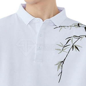 Camiseta Polo de Color Sólido Bordada Fabricada en Pakistán para Hombre, Camiseta Polo con Logotipo Personalizado Bordado para Hombre - Product Image 6