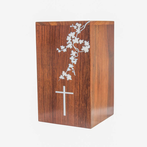 Handcrafted Rosewood Cremation Urn <b>Box</b> Large <b>Memorial</b> Urn for Ashes <b>Memorial</b> <b>Keepsake</b> Decorative Cremation Urn for Ashes - Product Image 3