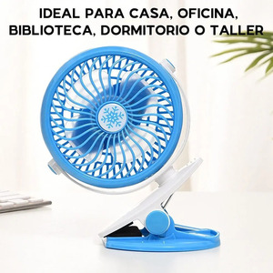 3-<b>Speed</b> Desk Fan with <b>Clip</b> ML-F168 - Assorted Colors - Special Offer! - Product Image 5