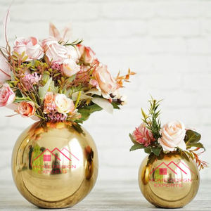 Flower <b>Vase</b> Luxury Wedding Table Organizer Accessories Set of 3 <b>Copper</b> Finished Wedding Table Decorative - Product Image 5