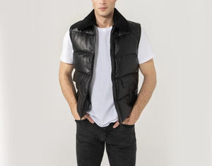 Nouveau design gilet matelassé léger sans manches personnalisé gilet bouffant décontracté hommes gilet en duvet pour hommes conception personnalisée et Logo OEM - Product Image 5