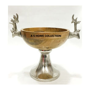 Bol à fruits élégant en forme de pomme en métal pour la cuisine moderne et la table à manger. - Product Image 3