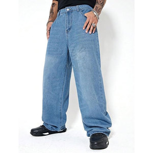 Pantalones Vaqueros Holgados Personalizables para Hombre con MOQ Bajo, Diseña tus Propios Pantalones Vaqueros Holgados Cómodos para Hombre - Product Image 6