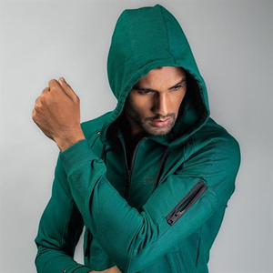 Wholesale Price Mens Full <b>Zip</b> up <b>Hoodie</b> Premium Quality Breathable Drawstring Hood Front Sleeve with <b>Zip</b> <b>Pocket</b> Men <b>Hoodie</b> - Product Image 3
