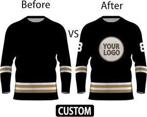 Le plus populaire concevez votre propre logo uniforme de hockey sur glace grande taille pour adulte - Product Image 5