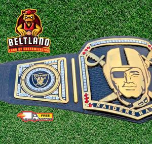 Ceinture de champion des Raiders de Las Vegas pour adultes, neuve, fabriquée en zinc 2 mm 4 mm, équipement d'arts martiaux - Product Image 3