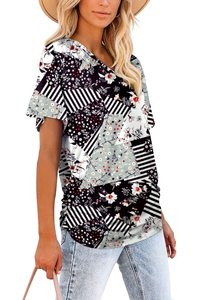 Camisetas de estilo ajustado para mujer personalizadas OEM 100% algodón estampado patrón para verano ropa de calle camisetas de verano pesadas para mujer - Product Image 6