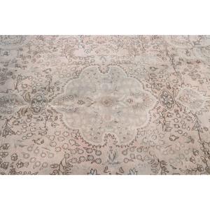 6.8x10.4 ft Turkish Rug, <b>Brown</b> Striped Vintage Rug <b>Wool</b> - Product Image 5