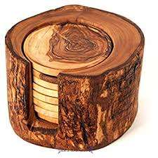 <b>Kitchen</b> Catering <b>Item</b> Classic Wooden Eco-Friendly Custom Design Tea Coaster Set of 6 Supplier By India - Product Image 3